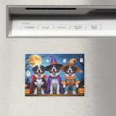 スイス素晴らしマウンテンドッグパンプキンハロウィンおもしろい マグネット (インサイチュ (食洗機))