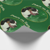 スイス素晴らしマウンテンドッグピース ラッピングペーパー (角)