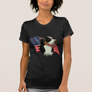 スイス素晴らしマウンテンドッグ国旗 Tシャツ