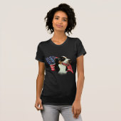 スイス素晴らしマウンテンドッグ国旗 Tシャツ (正面フル)