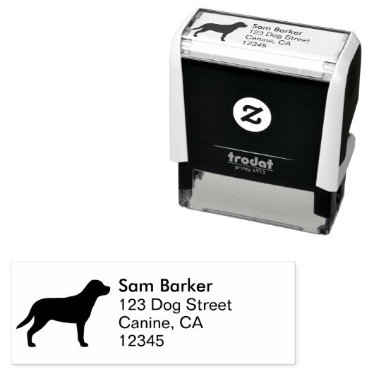 スイス素晴らしマウンテンドッグ差出人住所 セルフインキングスタンプ (インサイチュ)