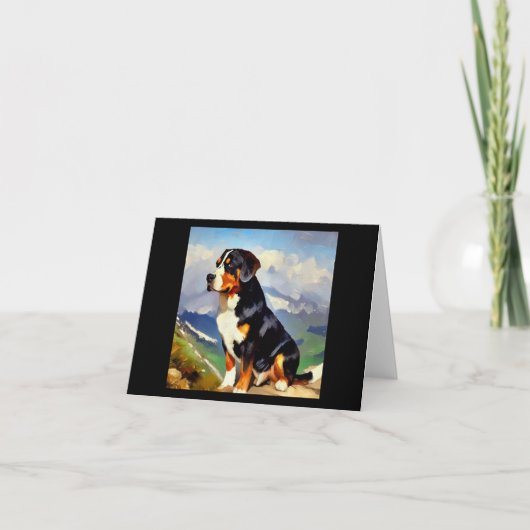 スイス素晴らしマウンテンドッグ カード (正面)