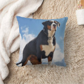 スイス素晴らしマウンテンドッグ クッション (ブランケット)