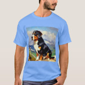スイス素晴らしマウンテンドッグ Tシャツ (正面)