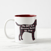 スイス素晴らしマウンテンドッグBFF ツートーンマグカップ (左)