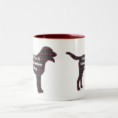 スイス素晴らしマウンテンドッグBFF ツートーンマグカップ (中央)