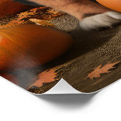 スイス素晴らしマウンテンパップオータムデライトカボチャ ポスター (コーナー)