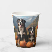 スイス素晴らしマウンテンパップオータムデライトカボチャ 紙コップ (正面)