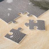 スイス素晴らしマウンテンライディングオートバイクリスマス ジグソーパズル (側面)