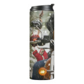 スイス素晴らしマウンテンライディングオートバイクリスマス タンブラー (回転左)