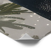 スイス素晴らしマウンテンライディングオートバイクリスマス ポスター (角)