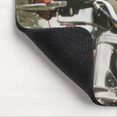 スイス素晴らしマウンテンライディングオートバイクリスマス マウスパッド (コーナー)