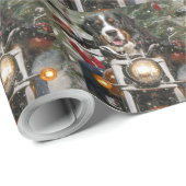 スイス素晴らしマウンテンライディングオートバイクリスマス ラッピングペーパー (ロールコーナー)