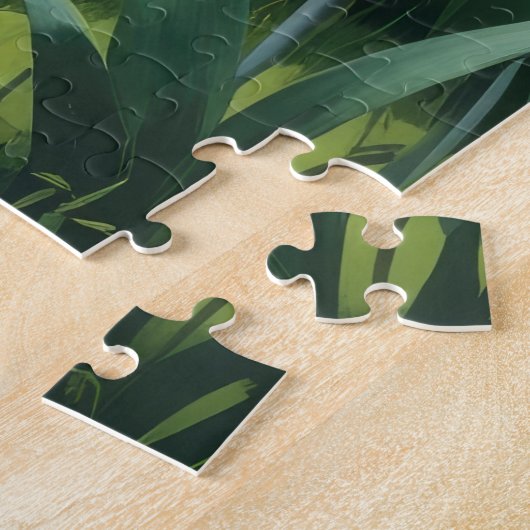 スイス素晴らしマウンテン犬の春の花絵を描ズ ジグソーパズル (側面)