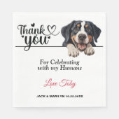 スイス素晴らしマウンテン犬ペーパーナプキン スタンダードランチョンナプキン (正面)