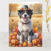 スイス素晴らしマウンテン紅葉感謝祭 カード (黄色い花)