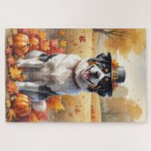 スイス素晴らしマウンテン紅葉感謝祭 ジグソーパズル (横)