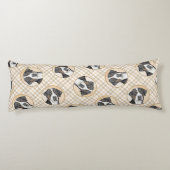 スイス素晴らしマウンテン絵を描ドッグオリジナルアート ボディピロー (裏面)