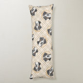 スイス素晴らしマウンテン絵を描ドッグオリジナルアート ボディピロー (裏面 (縦))