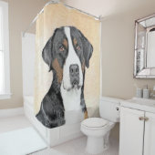 スイス素晴らしマウンテン絵画ドッグズ – オリジナルアート シャワーカーテン (インサイチュ)