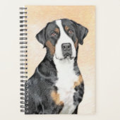 スイス素晴らしマウンテン絵画ドッグズ – オリジナルアート プランナー手帳 (正面)