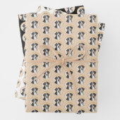 スイス素晴らしマウンテン絵画ドッグズ – オリジナルアート ラッピングペーパーシート (インサイチュ)