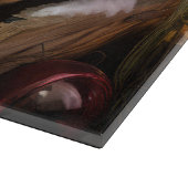 スイス素晴らしマウンテン雪そりクリスマス カッティングボード (角)