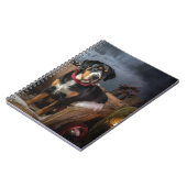 スイス素晴らしマウンテン雪そりクリスマス ノートブック (左側)