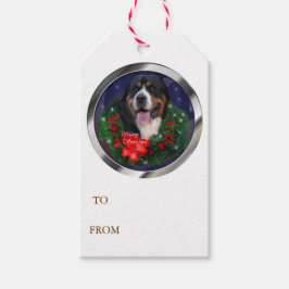スイス素晴らしムントンドグクリスマス ギフトタグ