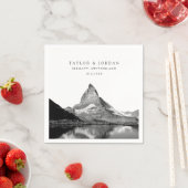 スイス結婚のカスタムカクテルナプキンス スタンダードカクテルナプキン (インサイチュ)