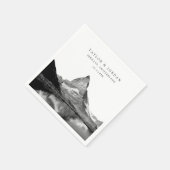 スイス結婚のカスタムカクテルナプキンス スタンダードカクテルナプキン (角)