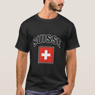 スイス誇りを持った国旗フランスの Tシャツ