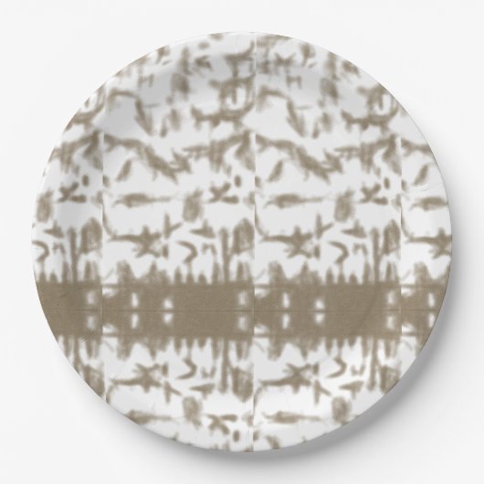 スイス赤と白国旗がブルーレイの下に揺れ澄んる ペーパープレート (正面)