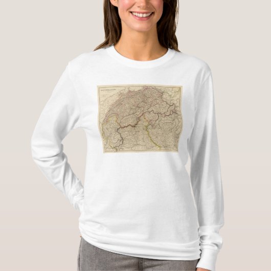 スイス連邦共和国のアルプス Tシャツ (正面)