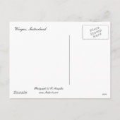 スイス連邦共和国のクリスマス シーズンポストカード (裏面)