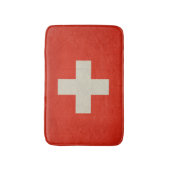 スイス連邦共和国のグランジな主権国の旗 バスマット (正面縦)