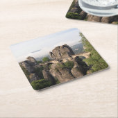 スイス連邦共和国のサクソンのコースターのBastei橋 スクエアペーパーコースター (アングル)