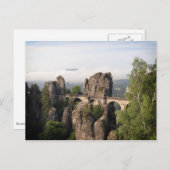 スイス連邦共和国のサクソンの郵便はがきのBastei橋 ポストカード (正面/裏面)