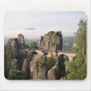 スイス連邦共和国のサクソンのmousepadのBastei橋 マウスパッド