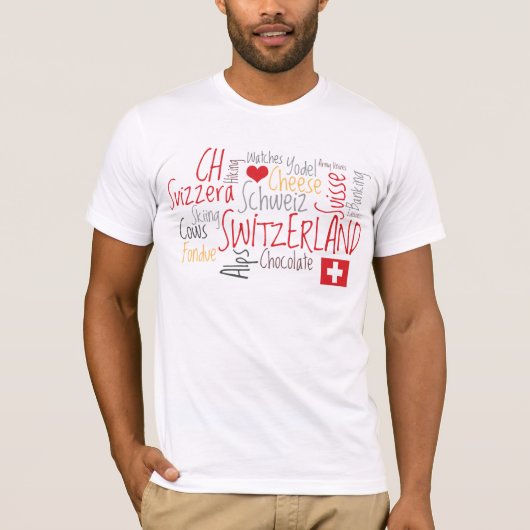 スイス連邦共和国のスイスの国家的記念日の威厳があるな第1 Tシャツ (正面)