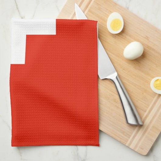 スイス連邦共和国のスイスの国旗タオル キッチンタオル (四つ折り)