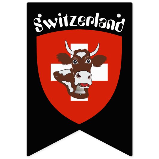 スイス連邦共和国のパーティーの旗布の旗 バンティングフラッグ (第3の旗)