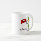 スイス連邦共和国のマグ コーヒーマグカップ (正面右)