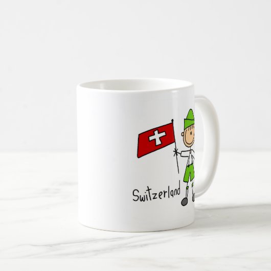 スイス連邦共和国のマグ コーヒーマグカップ (正面右)