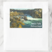 スイス連邦共和国のライン滝 長方形シール (バッグ)