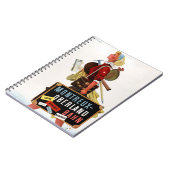 スイス連邦共和国のヴィンテージ旅行ポスター ノートブック (左側)