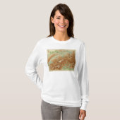 スイス連邦共和国の地図書の地図 Tシャツ (正面フル)
