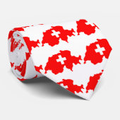 スイス連邦共和国の地図 ネクタイ (ロール)