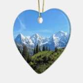 スイス連邦共和国の威厳のあるで美しい山 セラミックオーナメント (左)