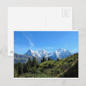 スイス連邦共和国の威厳のあるで美しい山 ポストカード (正面/裏面)